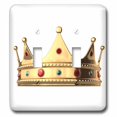 thumbnail image 1 of 3dRose, King crown, double toggle switch, 1 of 1