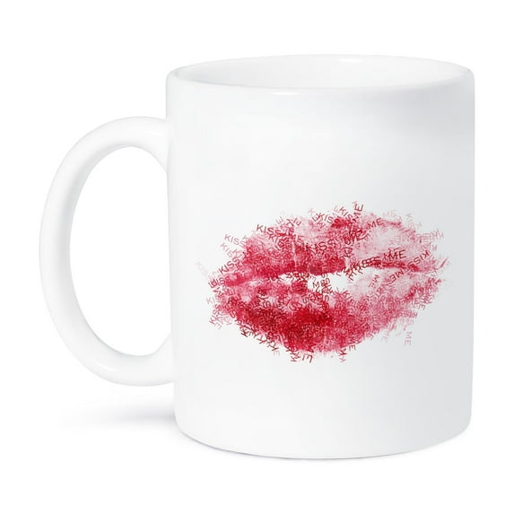 3dRose, Kiss Me Lips, 15oz Mug