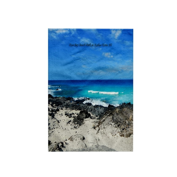 3dRose, Kua Bay Beach Park at Kailua Kona, Hawaii, 15x22 Hand Towel