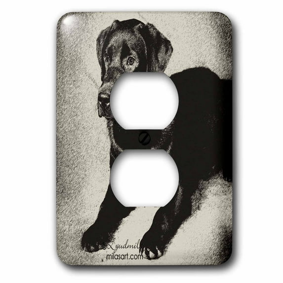 3dRose, Labrador Retriever, 2 plug outlet cover