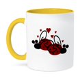 thumbnail image 1 of 3dRose, Lady Bugs in Love, 11oz Two-Tone Yellow Mug, 1 of 7