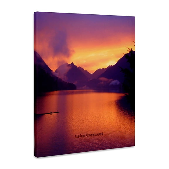 3dRose, Lake Crescent Sunrise - Olympic National Park, Museum Grade Canvas Wrap 16x20