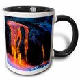 thumbnail image 1 of 3drose, Lava at Dawn, Hawaii Volcanoes Np, the Big Island, Hawaii, 15oz Two-tone Black Mug, 1 of 6