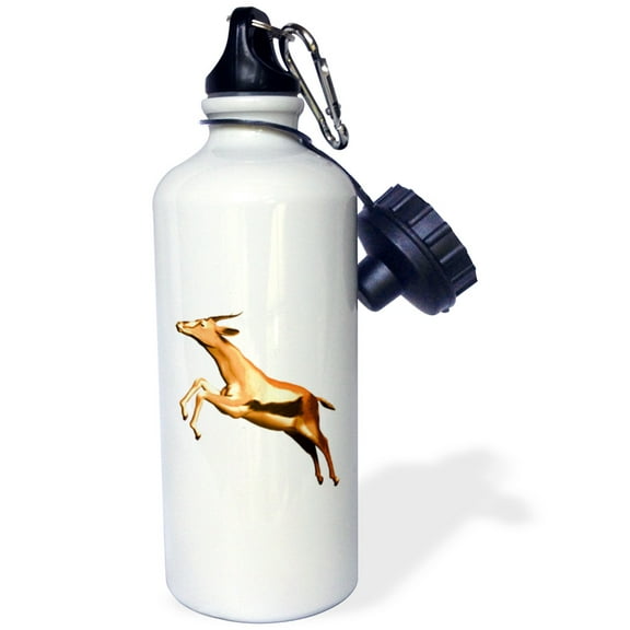 3dRose, Leaping Thomsons Gazelle, 21 oz Sports Water Bottle