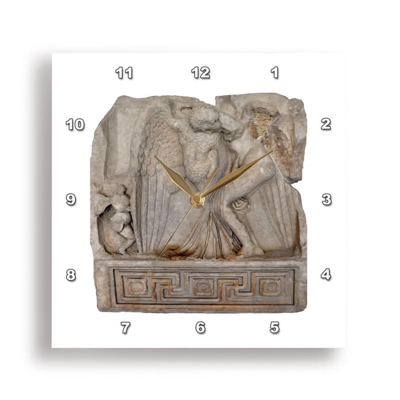 3dRose, Leda And The Swan Sebastion Relief Classical Art, 13x13 Wall Clock