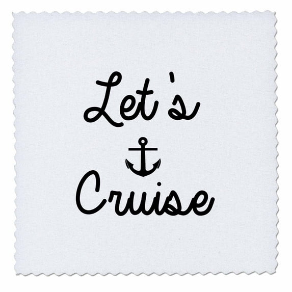 3dRose, Lets Cruise, 10x10 inch quilt square