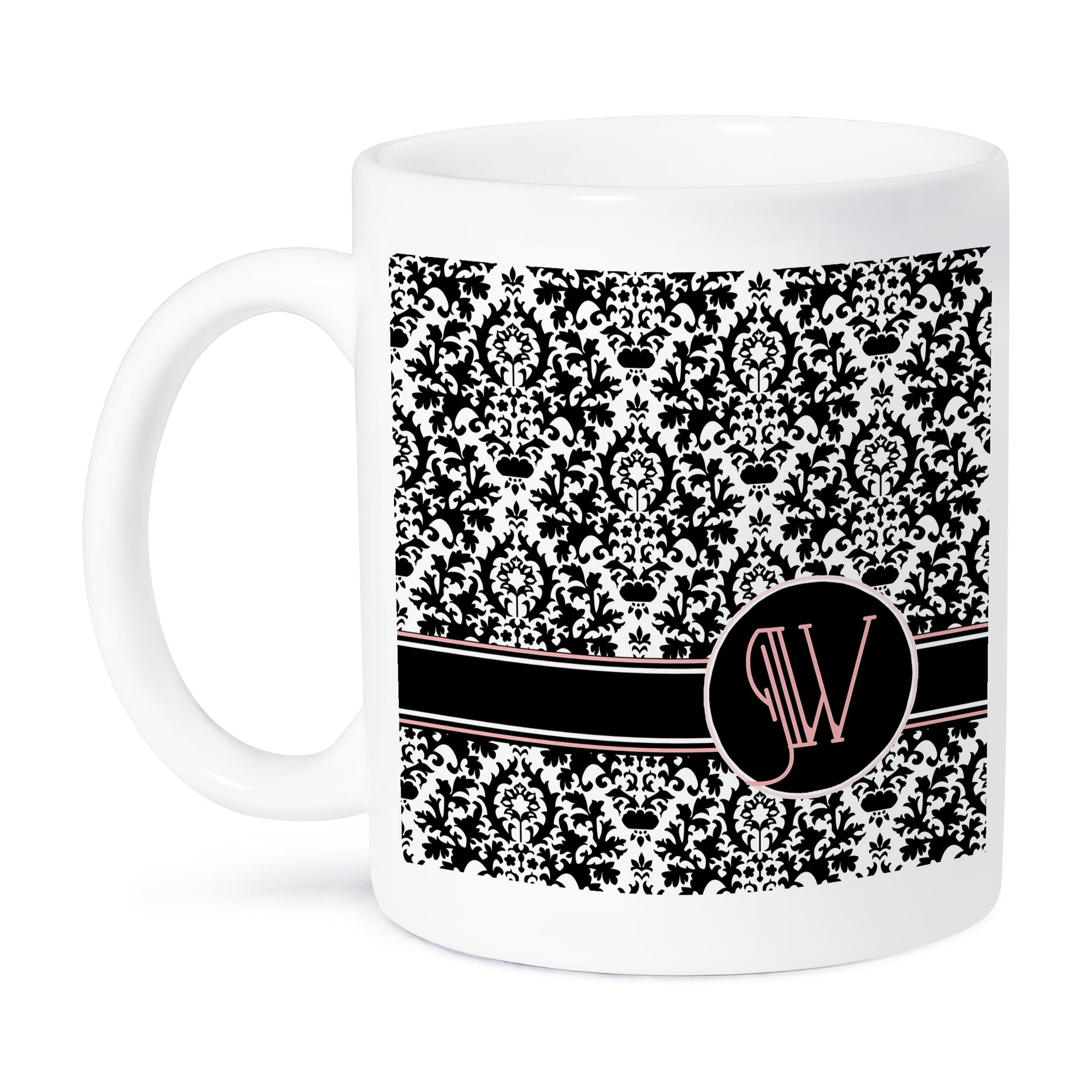 3dRose Letter W Personal Monogrammed Damask Pattern Personalized 3dRose Letter W Personal Monogrammed Damask Pattern Personalized