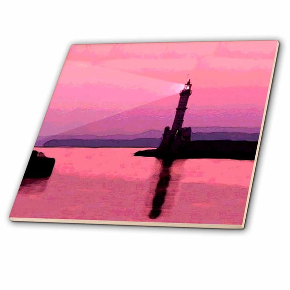 3dRose, Light House, 6 Inch Ceramic Tile