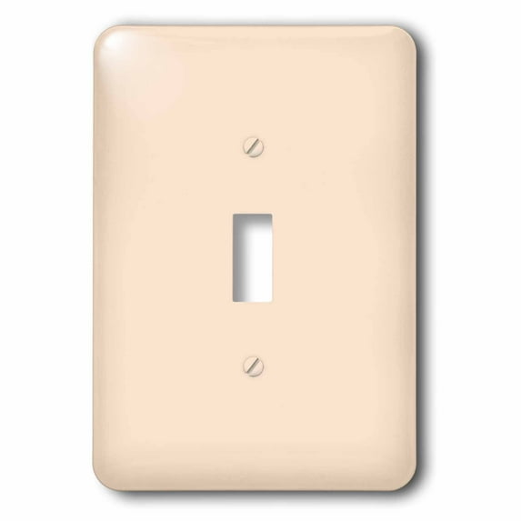 3dRose, Light peach - nude flesh color - pastel orange - plain simple one single solid color, single toggle switch