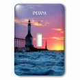 thumbnail image 1 of 3dRose, Lighthouse At Michigan City Indiana, single toggle switch, 1 of 1
