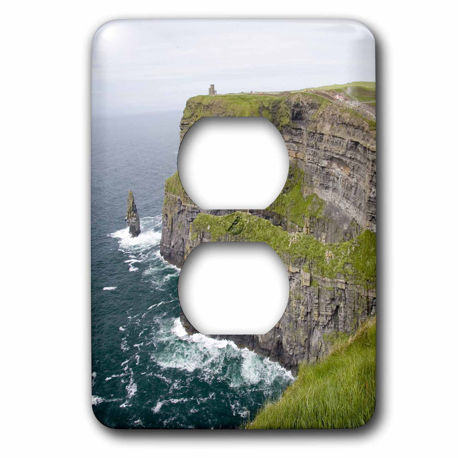 3dRose, Limerick, Ireland, Cliffs of Moher, Atlantic Ocean - EU15 MWR0006 - Micah Wright, 2 plug outlet cover