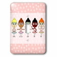 thumbnail image 1 of 3dRose, Little Ballerina – Ballet Positions, single toggle switch, 1 of 1
