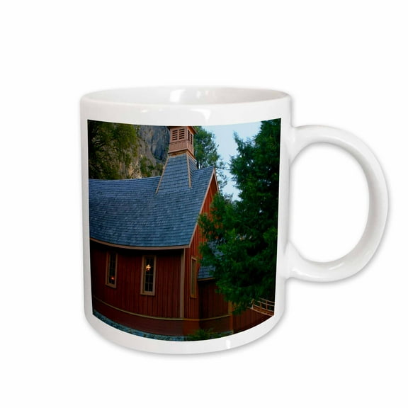 3drose, Little Chapel in Yosemite California, 15oz Mug