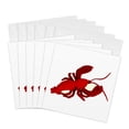 thumbnail image 1 of 3drose, Lobster, 6 Greeting Cards with Envelopes, 1 of 7