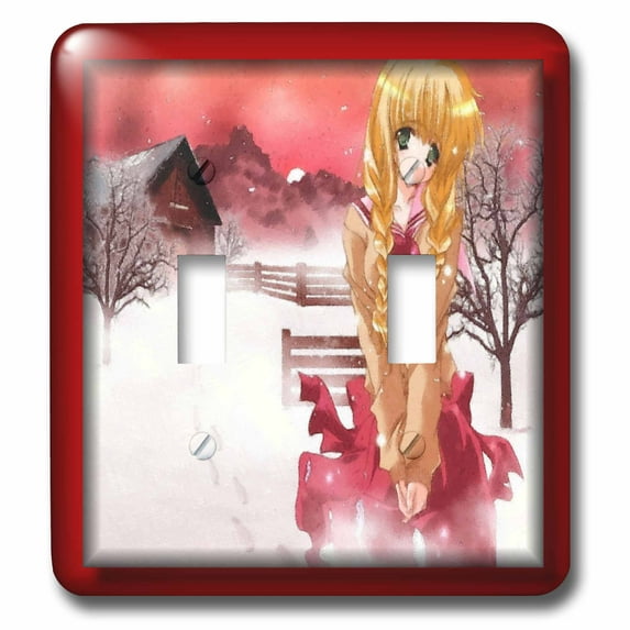 3dRose, Lonely Anime, double toggle switch