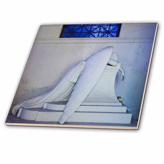 3dRose, Louisiana, New Orleans, Metairie Cemetery - US19 WBI0249 - Walter Bibikow, 12 Inch Ceramic Tile