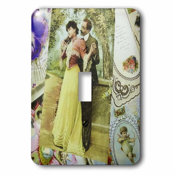 3dRose, Love Collage, single toggle switch