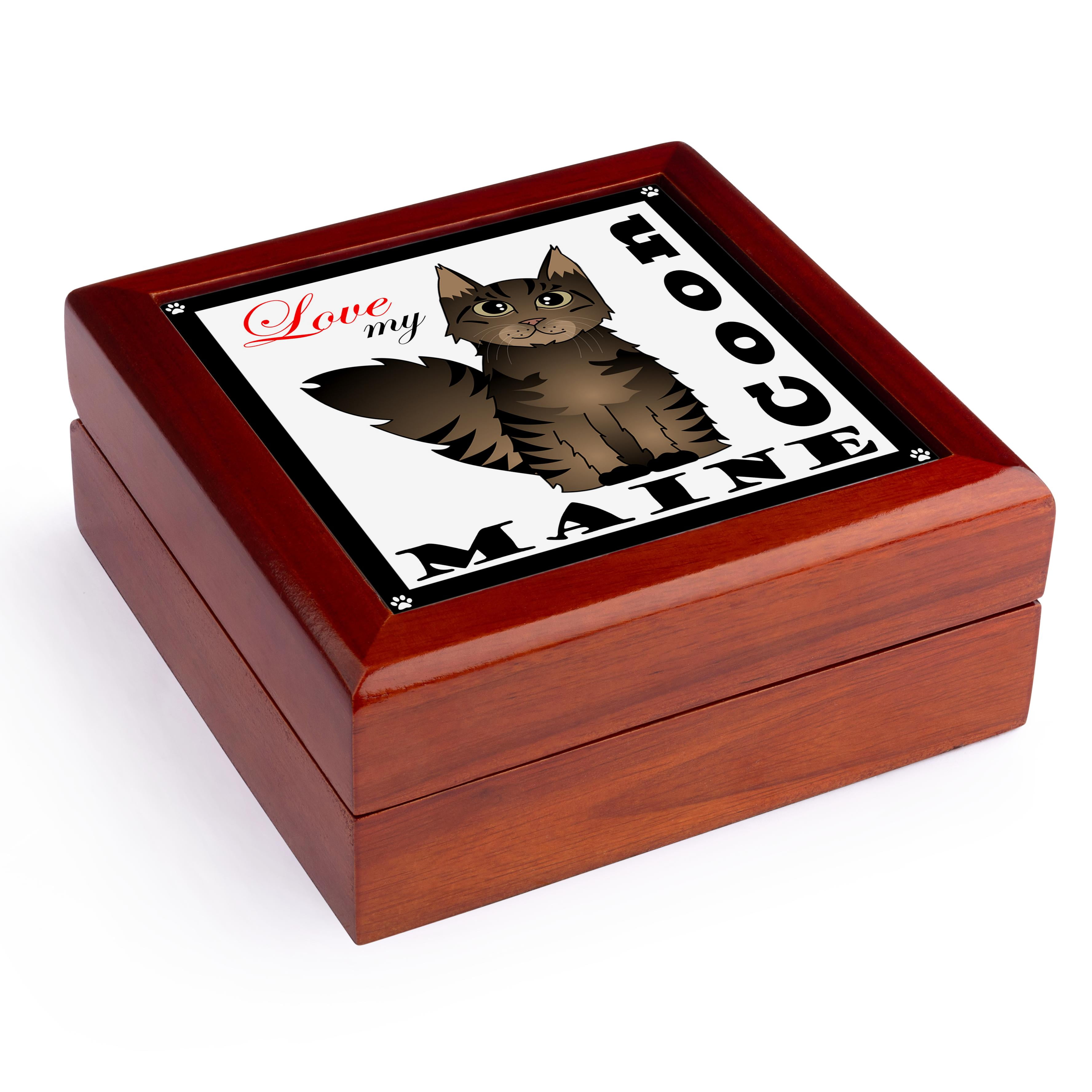 3dRose Gartenflagge 'Love My Maine Coon Cat' – 30,5x45,7 Cm, Silber Getigert, Aus Polyester
