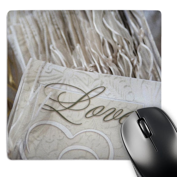 3dRose, Love, wedding ceremony program cover - LI05 JEN0004 - Jim Engelbrecht, MousePad
