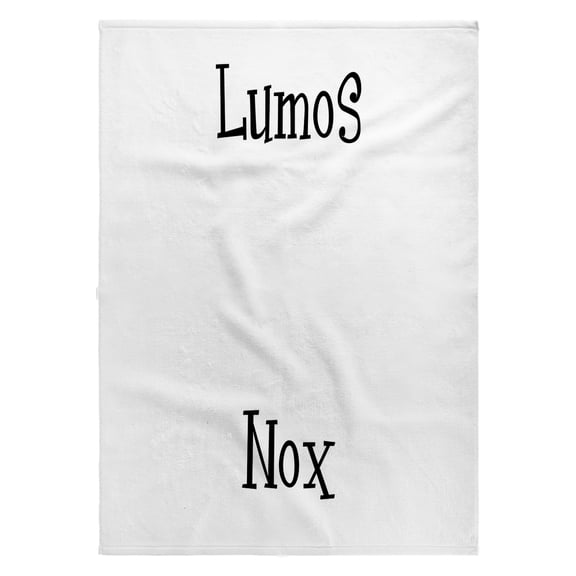 3dRose, Lumos and Nox - meaning light and dark night or darkness - on or off - white with black writing text, 22x30 Bath Hand Pool Towel