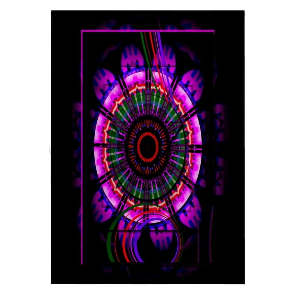 3dRose, MANDALA 6 glowing blue red black meditation harmony balance peace NewAge spiritual spirituality, 22x30 Bath Hand Pool Towel