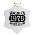 thumbnail image 1 of 3drose, Made in 1979 - Maturity Date Tdb, 3 inch Snowflake Porcelain Ornament, 1 of 7