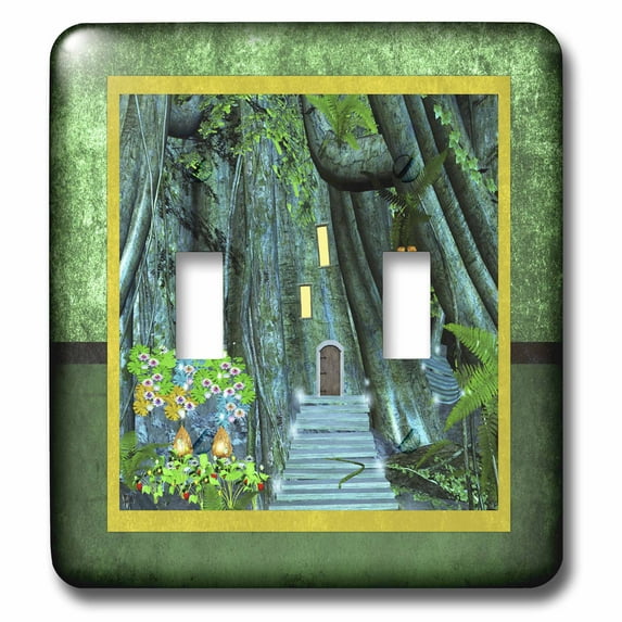 3dRose, Magic Forest Pathway, double toggle switch