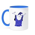 thumbnail image 1 of 3dRose, Magic Wizard In Purple.jpg, 15oz Two-Tone Blue Mug, 1 of 3