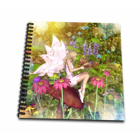 3dRose, Magical Fairy With Butterfly Friends, Memory Book 12 x 12 inch