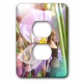 thumbnail image 1 of 3dRose, Magical Fairy With Purple Flower, 2 plug outlet cover, 1 of 1