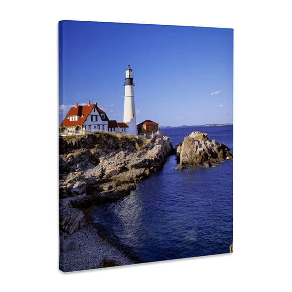 3dRose, Maine, Portland Head Lighthouse - US20 RER0011 - Ric Ergenbright, Museum Grade Canvas Wrap 8x10