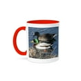 thumbnail image 1 of 3dRose, Mallard Duck Couple, 15oz Two-Tone Red Mug, 1 of 7