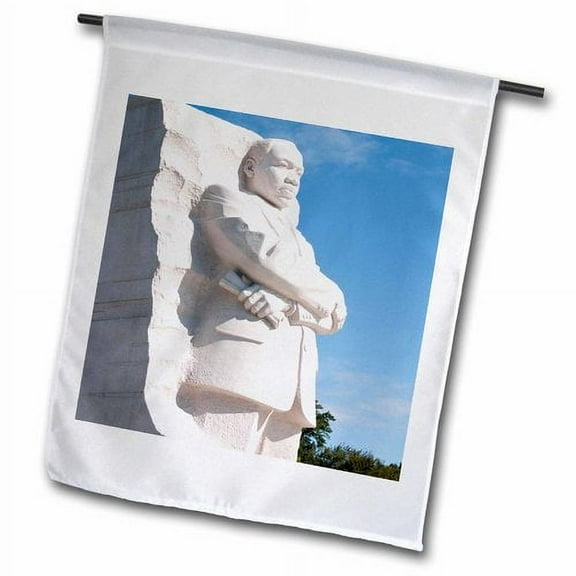 3dRose Martin Luther King Jr Memorial, Washington DC, USA - US09 LFO0148 - Lee Foster, Garden Flag, 18 by 27-Inch