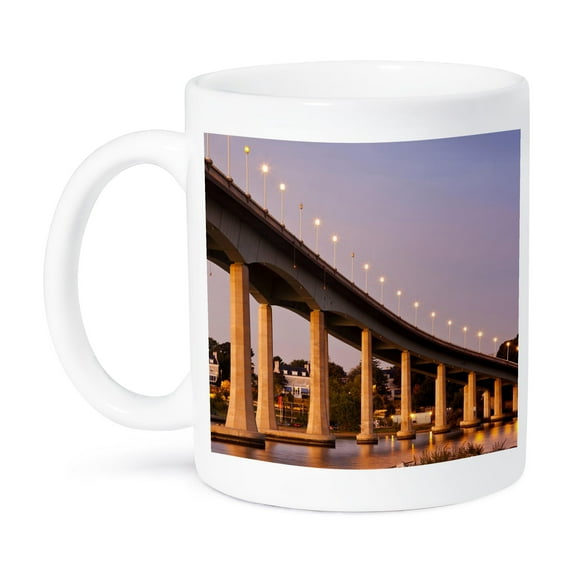 3dRose, Maryland, Annapolis. Severn River bidge, dawn - US21 WBI0017 - Walter Bibikow, 11oz Mug