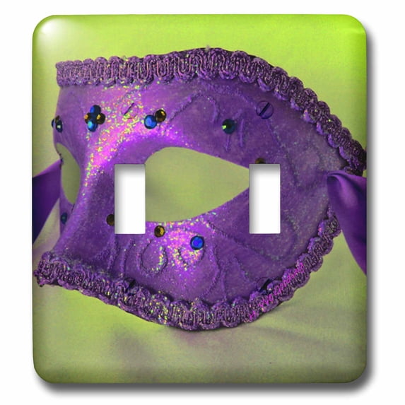 3dRose, Masquerade In Antique Purple Glitter, double toggle switch