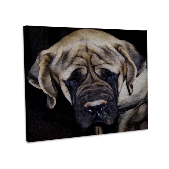 3dRose, Mastiff Oil Painting, Museum Grade Canvas Wrap 20x16