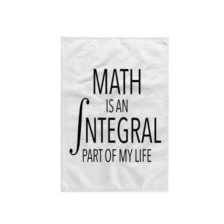 3dRose, Math Is An Integral Part Of My Life Black, 15x22 Hand Towel