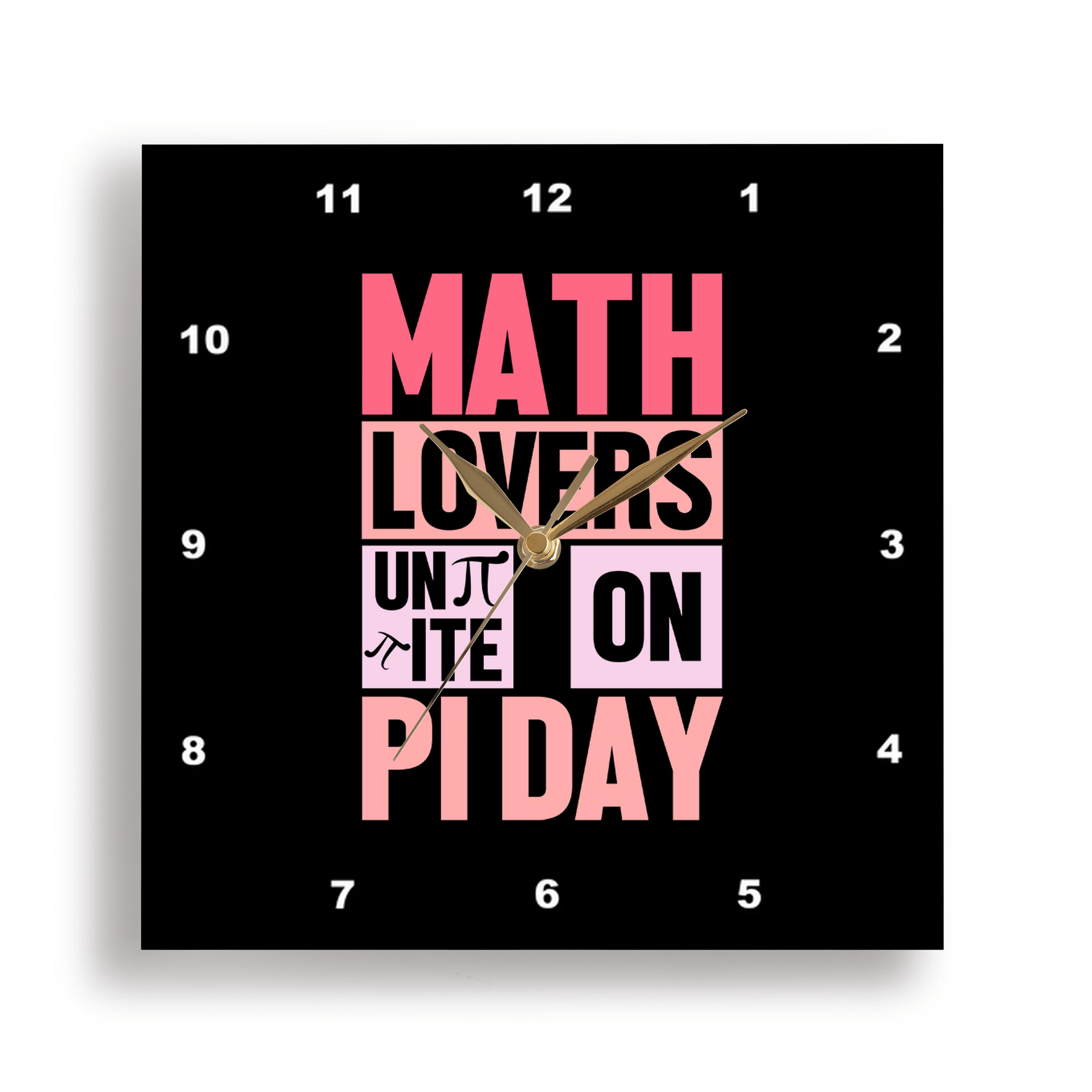 3dRose, Math lovers unite on Pi Day funny pink text art design for ...