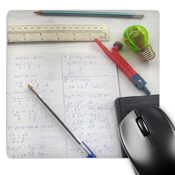 3dRose, Math photography - mathematics equations calculator - for maths nerd teacher geek tutor student, MousePad