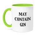 thumbnail image 1 of 3dRose, May Contain Gin, 11oz Two-Tone Green Mug, 1 of 3