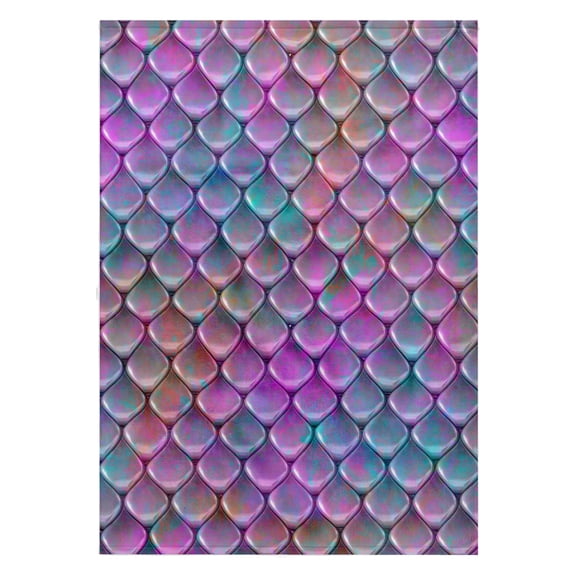 3dRose, Mermaid Scale Or Fish Scale Pattern In Pastel Pink And Purple, 22x30 Bath Hand Pool Towel