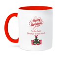 thumbnail image 1 of 3dRose, Merry Christmas to the best brother in law ever, 15oz Two-Tone Red Mug, 1 of 1