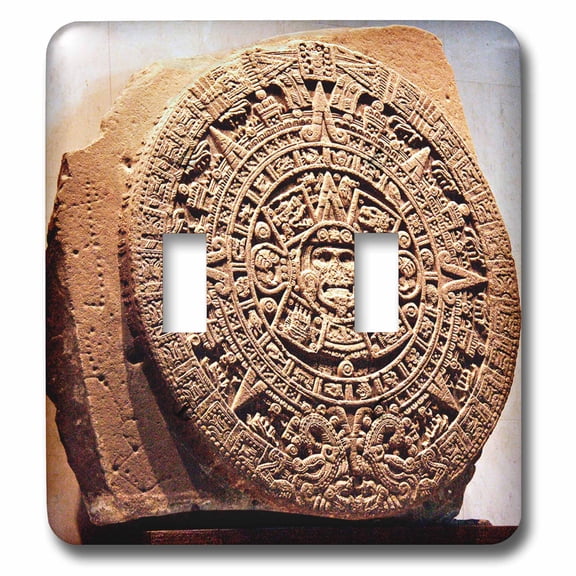3dRose, Mexico City, Sun stone called Aztec calendar - SA13 MGL0000 - Miva Stock, double toggle switch