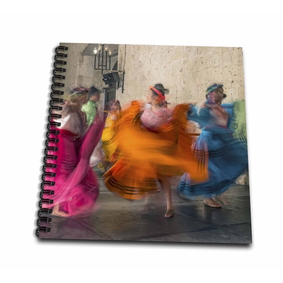 3dRose, Mexico, Oaxaca, Mexican Folk Dance 01, Memory Book 12 x 12 inch