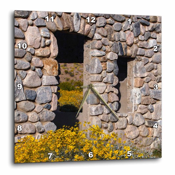 3drose, Mission Creek Preserve, Colorado Desert, California, 15x15 Wall Clock