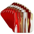 thumbnail image 1 of 3drose, Modern Red Silver N Gold Melt, Set of 8 Coasters - Soft, 1 of 7