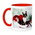 thumbnail image 1 of 3dRose, Molly Boston Terrier, 11oz Two-Tone Red Mug, 1 of 7