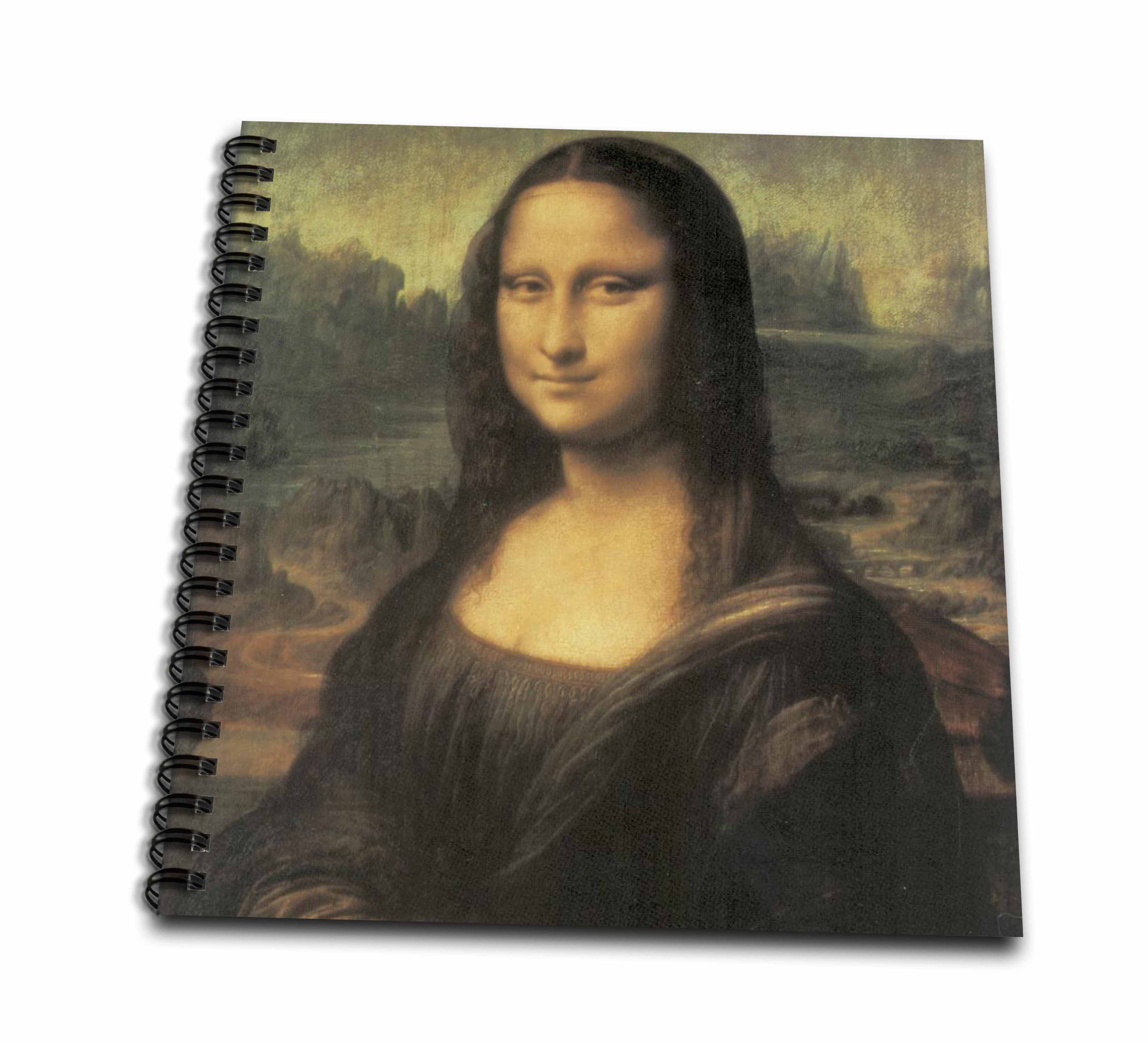 3dRose, Mona Lisa Vintage Art by Leonardo da Vinci, Memory Book 12 x 12 inch