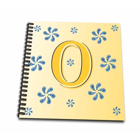 3dRose, Monogram - O - SmudgeArt Monograms are a vibrant and versatile collection, Mini Notepad 4 x 4 inch