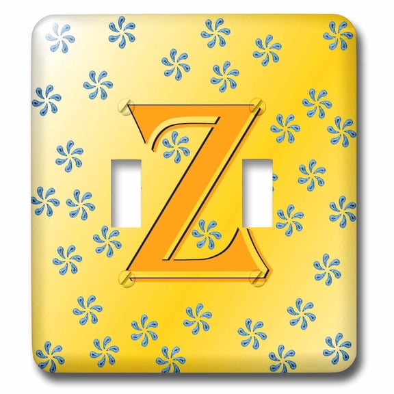 3dRose, Monogram - Z - SmudgeArt Monograms are a vibrant and versatile collection , double toggle switch